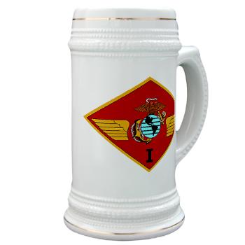 1MAW - M01 - 03 - 1st Marine Aircraft Wing with Text - Stein - Click Image to Close